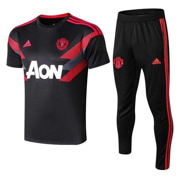 Trikot Trainingsshirt Manchester United Komplett Set 2018-19 Schwarz